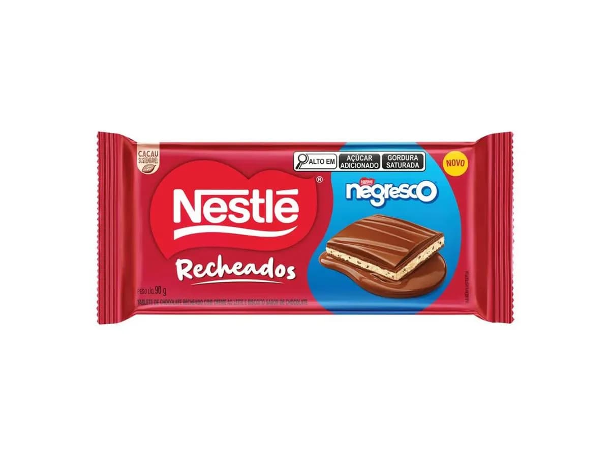 CHOCOLATE RECHEADO NEGRESCO 90G