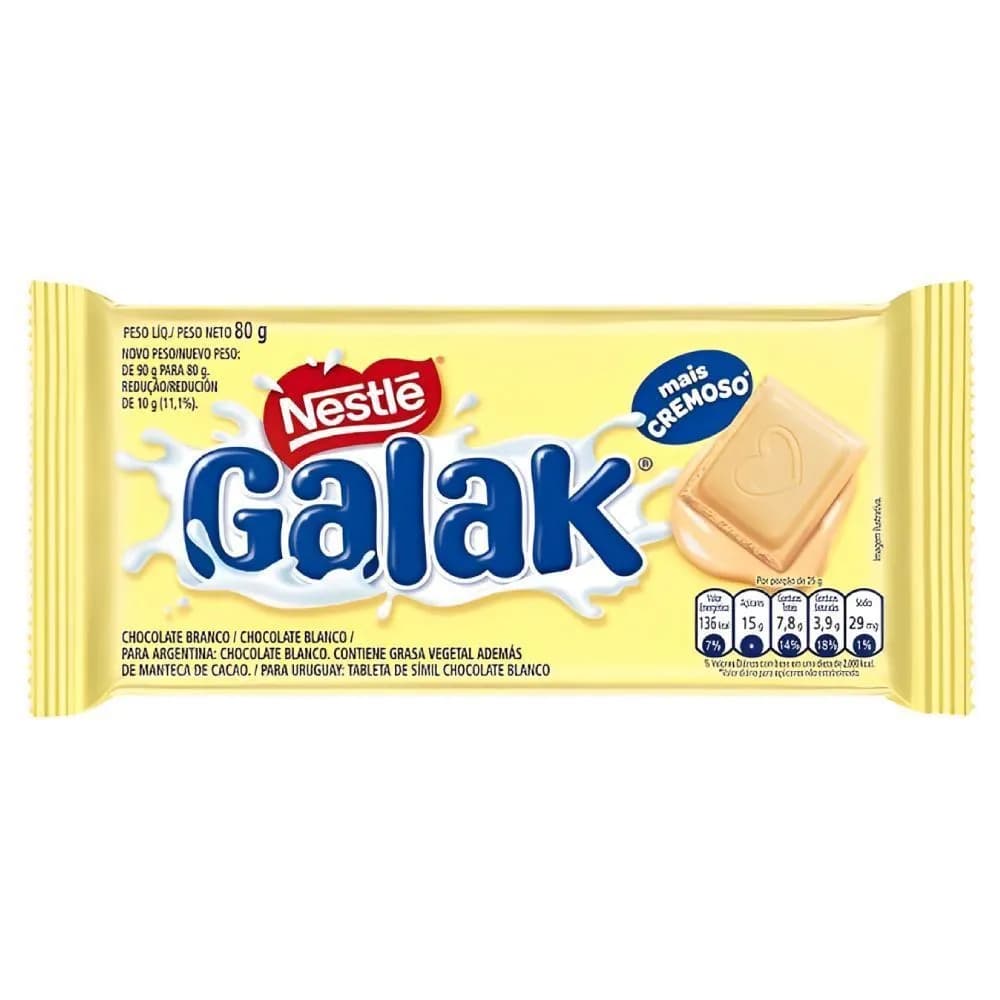 CHOCOLATE BRANCO GALAK NESTLE 80G