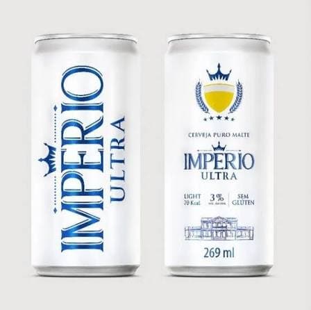 Cerveja Império Ultra Zero Álcool Lata 269ml