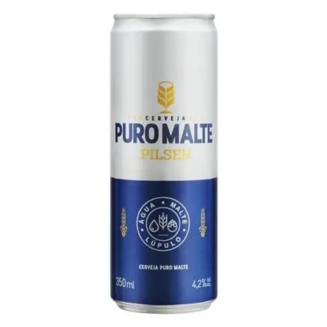 Cerveja Puro Malte Pilsen Lata 350ml